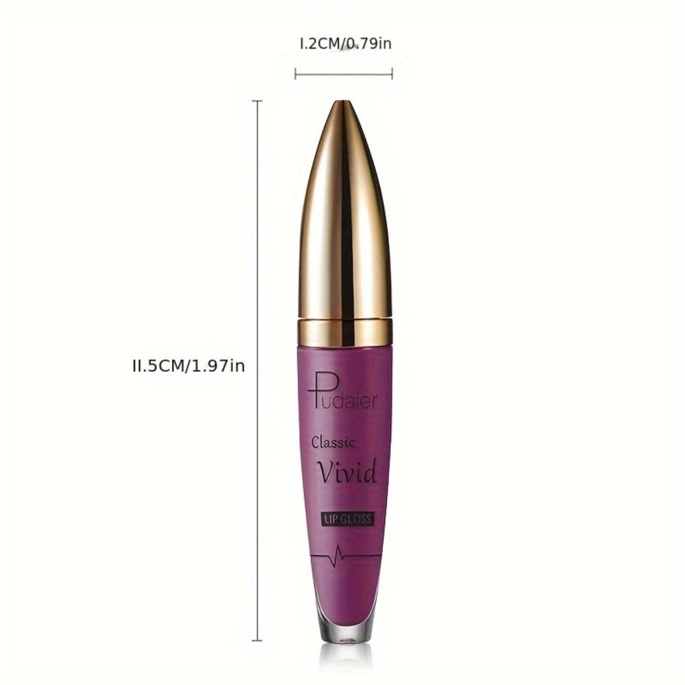 Matte Liquid Lipstick by Pudaier – Long-Lasting Nude Lip Color with Plant-Based Squalane, Hydrating & Smooth Formula, 8 Shades Available, Perfect for Daily Wear, Parties & Gifting