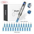M8S-Dr.Pen Premium Wireless Electric Pen-Care Device Featuring 22 Replacement Heads (R-Nano-12 Units, 18 Needles-10 Units), Ideal for Skin Care, Perfect As a Gift