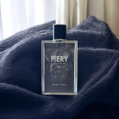 Fiery New York Men's Cologne Eau de Parfum Spray - Long Lasting Bold Citrus Spice Scent with Lemon Orange Cardamom - Mens Perfume for Daily Wear Dates & Gifting