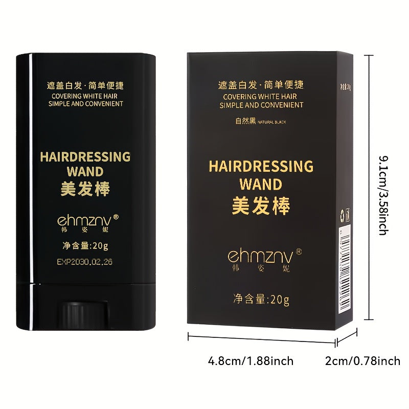 This Is a Versatile Hair Coloring Stick That Includes a Comb, Designed to Be Waterproof And Resistant to Sweat. It Provides Quick Coverage for Gray Hair And Is Easy to Clean. Made with a Plant-Based Squalane Formula
