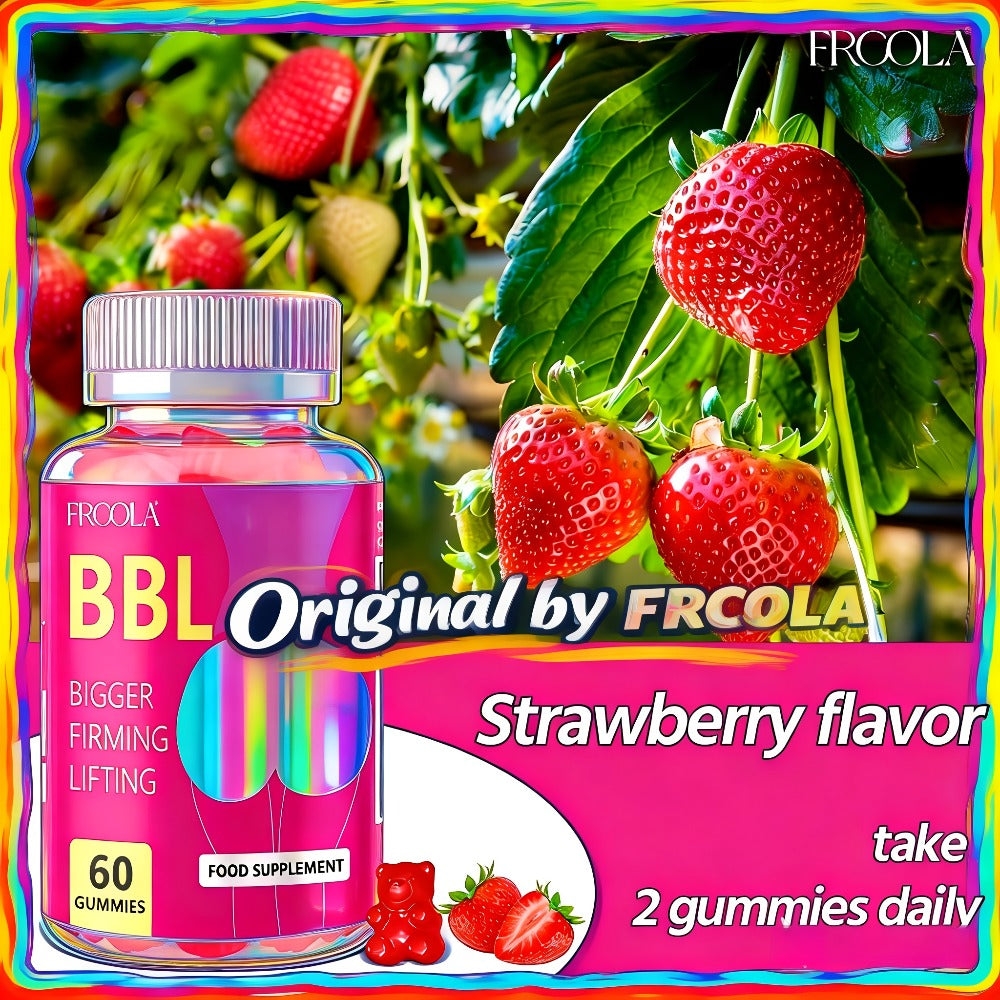 BBL 60 Gummies for Women, Exuding Feminine Charm, Confident And Shining, Strawberry Flavored
