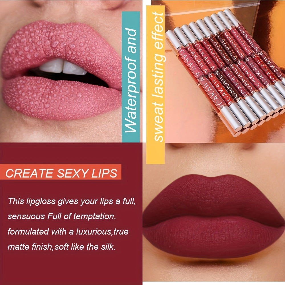 18pcs Long Wear Matte Liquid Lipstick with Smooth And Creamy Texture, Smudge Proof Finish, Moisturizing And Comfortable Wear for All Day Use, Perfect Valentine's Day Gift, Ideal Gift for Women