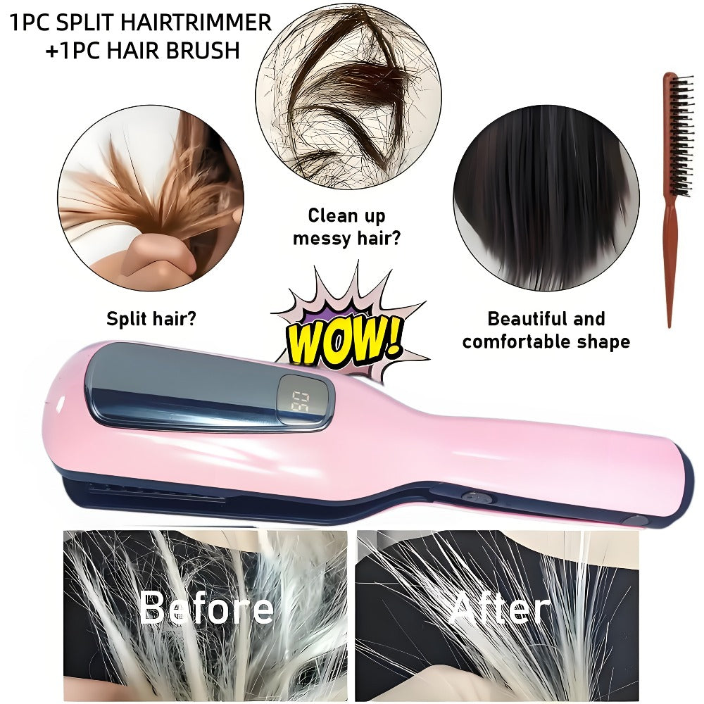 [Portable Rechargeable] Ssplit Hair Ttrimmer, Portable Electric Hair Clipper Split Hair Remover Rechargeable 500mAh Lithium Batter