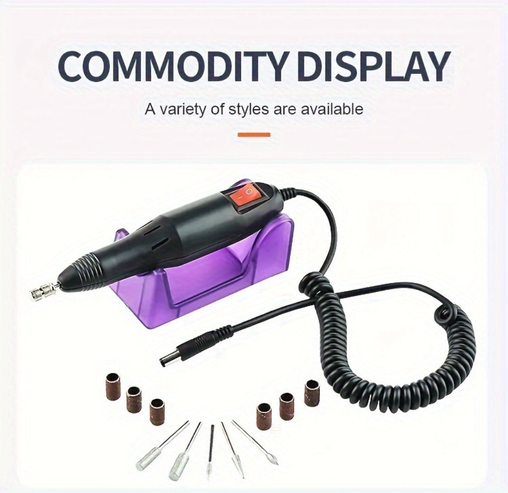 20000RPM Electric Nail Machine Desktop Equipment with Milling Cutters Bits Set Gel Cuticle Armor Removal Pedicure Manicure Tool Professional Electric Nail Drill Milling Machine for Manicure Pedicure Files Tools Kit Nail Polisher