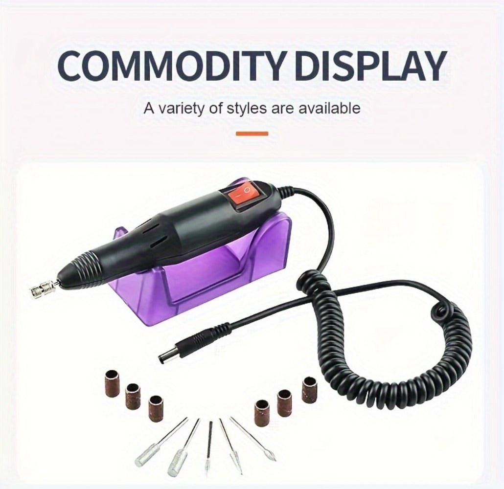 20000RPM Electric Nail Machine Desktop Equipment with Milling Cutters Bits Set Gel Cuticle Armor Removal Pedicure Manicure Tool Professional Electric Nail Drill Milling Machine for Manicure Pedicure Files Tools Kit Nail Polisher