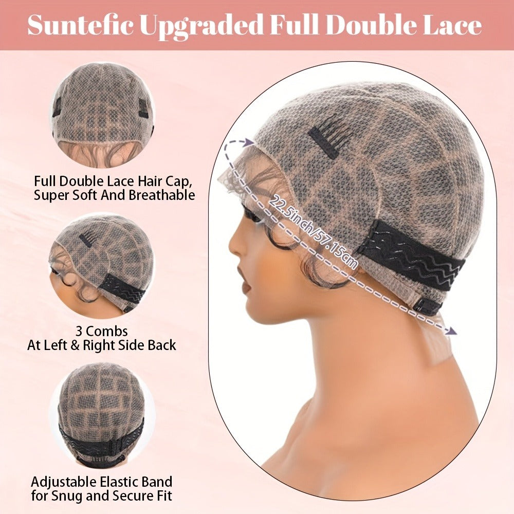 Crochet Wig Cap Full HD Lace Braided Pre-Made Wig Cap for Crochet Hair Glueless Baby Hair Natural Hairline 45-122 Sections Women Box Braid Goddess Style