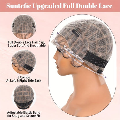 Crochet Wig Cap Full HD Lace Braided Pre-Made Wig Cap for Crochet Hair Glueless Baby Hair Natural Hairline 45-122 Sections Women Box Braid Goddess Style