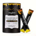 Himaster Shila Honey Sticks, 30 Sticks 1 Bottle Easy to Consume, Shila for Support, Vitality, 85+ Trace Minerals, 75%+ Fulvic Acid for Men & Women Himalayan Shila Sticks with Honey & Saffron