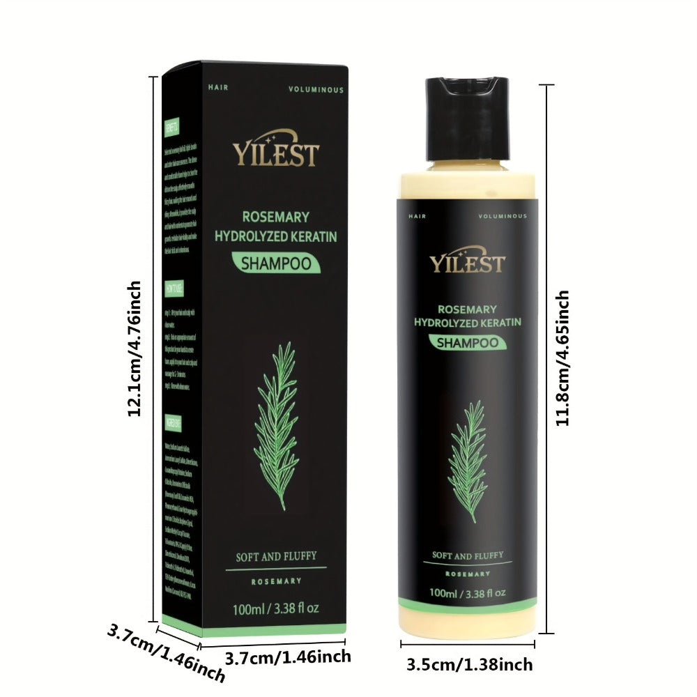 Rosemary Volumizing Shampoo — Enriched with Rosemary Extract, Amino Acids & Plant Squalane for Luxurious, Fuller & Healthier Hair | Moisturizing Formula for All Hair Types