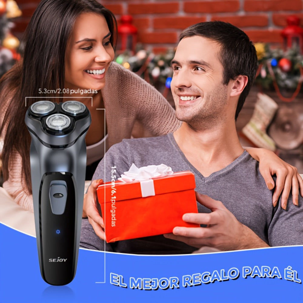 Sejoy Men' Cordless Electric Razor - Fast-Charging Rechargeable - Face Shaver with Washable Heads, Portable Shaving Machine Suitable for Travel & Daily Use - Ideal Gift for Men (Best)