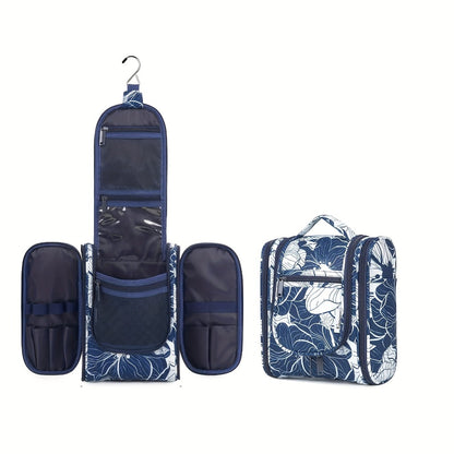Hanging Toiletry Bag for Women Travel Makeup Bag Multi-Compartment Cosmetic Organizer with Hook Large Capacity Waterproof Toiletry Pouch for Travel Cruise Gym