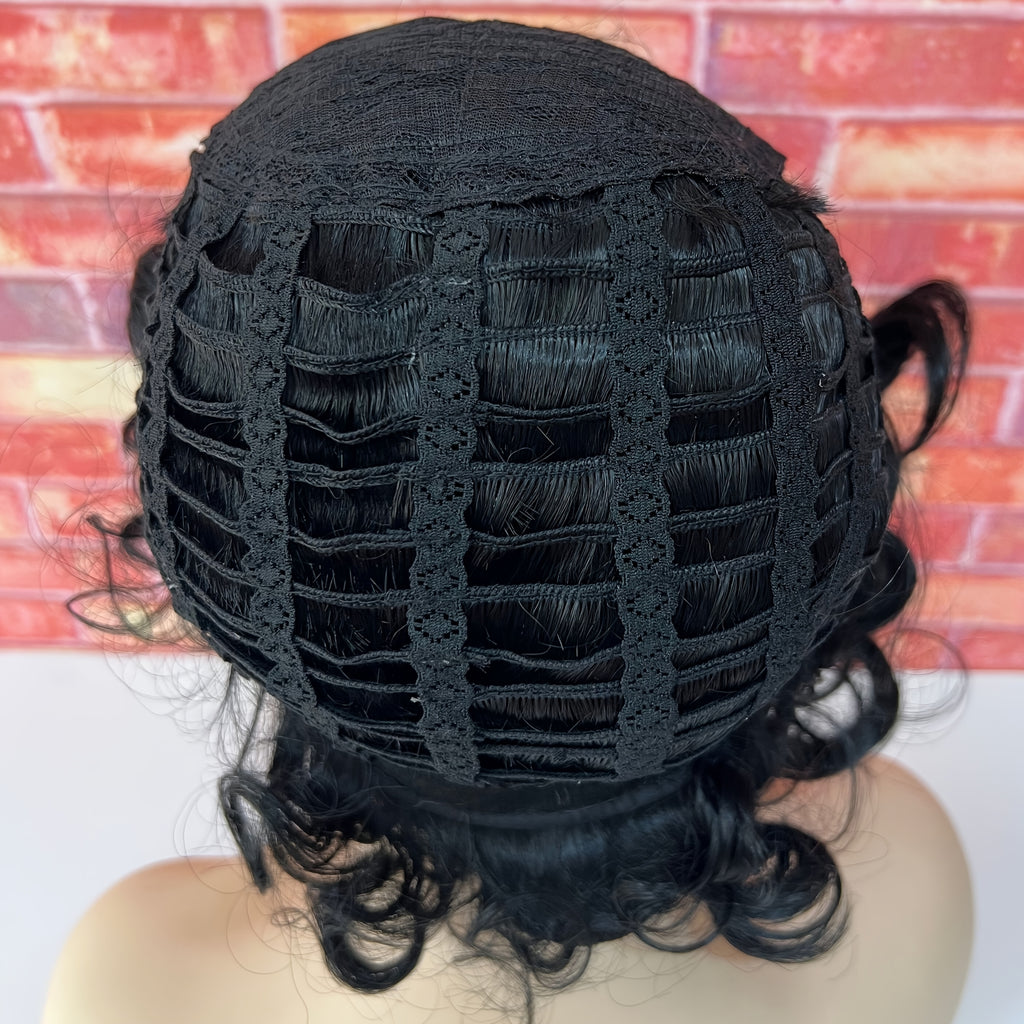 Synthetic Bob Hair Wigs for Women Afro Curly Bob Hairstyles for Women Short Bob Wigs for Christmas Day Parties
