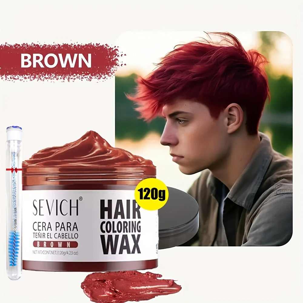 Hair Color Wax Temporary - Instant Hair Dye Wax for Parties Cosplay Festivals - Strong Hold Styling Wax with Vibrant Color for All Hair Types Men Women Kids