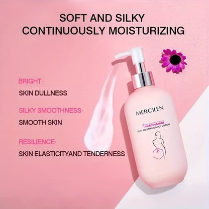 Niacinamide Body Lotion Silky Moisturizing Formula Deep Hydration Smooth Skin Feel Brightening Lightweight All Skin Types Mild Ingredients Daily Body Moisturizer 8.45oz 250ml