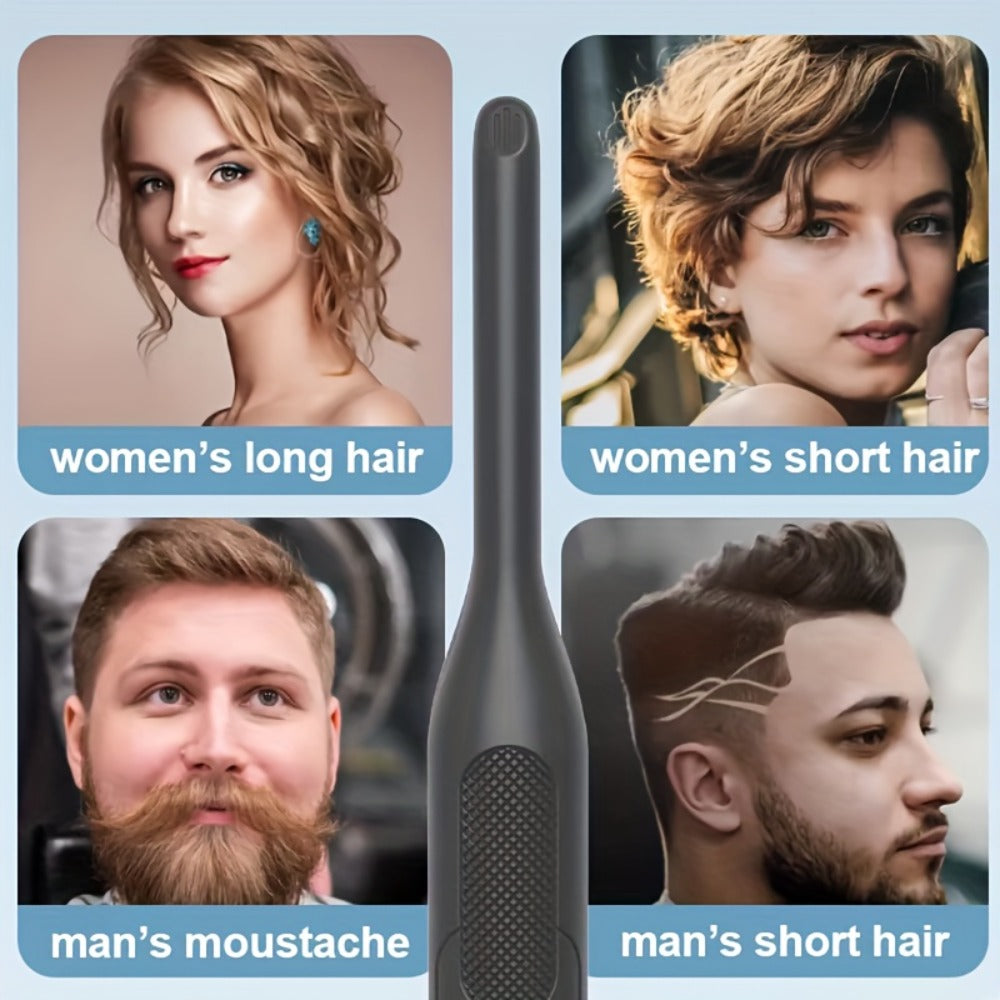 Kipozi 0.3inch Hair Straightener, Short Hair Styling Tools, Beard Care Tools, 2-in-1curly Hair, Curly Hair Straightening, Bangs Styling Small Hairdressing Tools, Unisex Hairdressing Tools, Hair Straightener for Men And Women, Valentine's Gift
