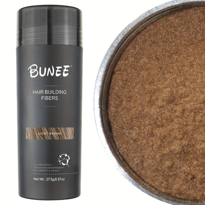 Hair Building Fibers Instant Thickening Powder for Thinning Hair — Natural Volume & Density, All-Day Hold, Washable & Non-Staining, 7 Color Options for All Hair Shades