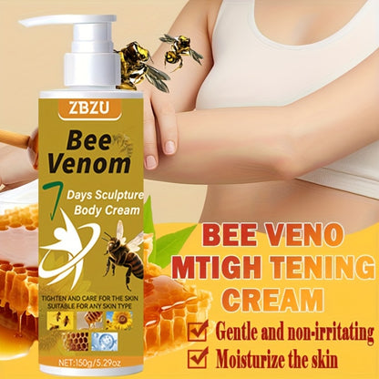 Firming Body Cream with Bee Venom – 7-Day Rapid Skin Tightening for Arms, Abdomen, Thighs & Buttocks | Vitamin C, Collagen & Glycerin Formula | Fast-Absorbing Lifting Cream for All Skin Types, 150g