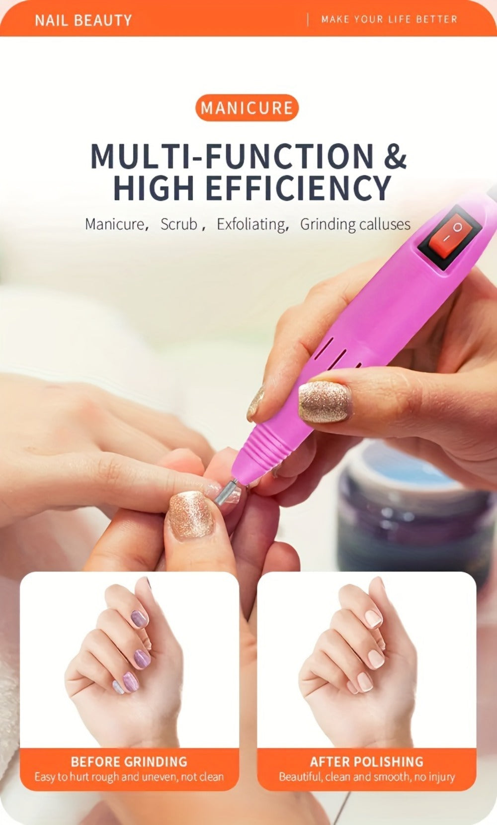 20000RPM Electric Nail Machine Desktop Equipment with Milling Cutters Bits Set Gel Cuticle Armor Removal Pedicure Manicure Tool Professional Electric Nail Drill Milling Machine for Manicure Pedicure Files Tools Kit Nail Polisher