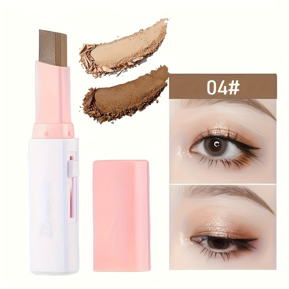 Eyeshadow Stick Set 6pcs Dual-Color Waterproof Long-Lasting Eye Shadow Pencil Kit - Smudge-Proof, Highly Pigmented, Easy Blending Makeup for Women & Girls