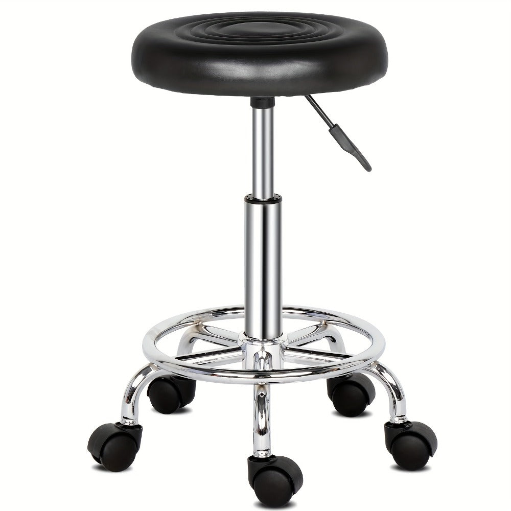 Round Stool with Lines Rotation Bar Stool