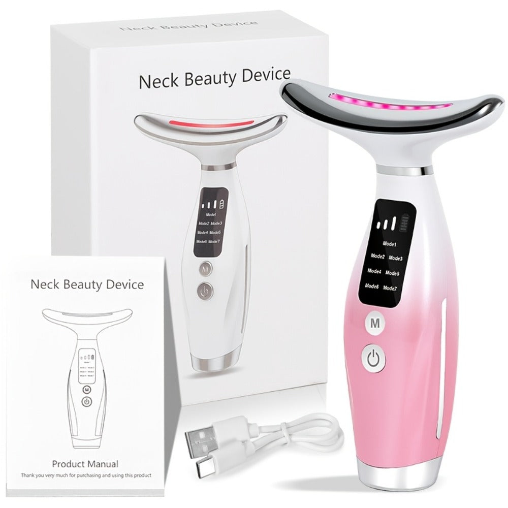 A Rechargeable Beauty Device for The Face And Neck with 7 Massage Modes, Making It The Perfect Gift for Women And Girls. Gift for Mom on Mother's Day