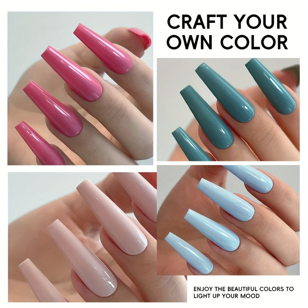 Spring Nail Trends 2025 Holographic Nails 6Colors 0.51oz New Popular rainbow, candy macaroon Nail Gel Semi Permanent Nail Art Soaking LED Nail Salon Nail Salon Gel Seasonal Nail Art, Nail Gel Polish Color Set, Permanent Nail Makeup
