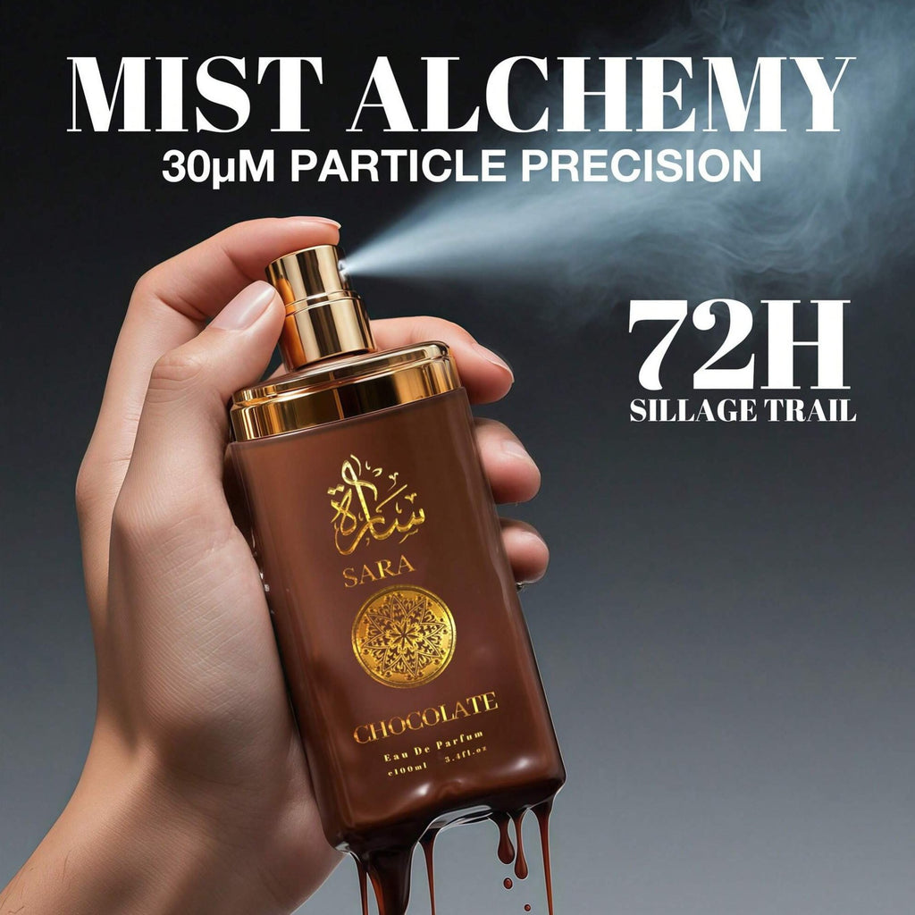 Sarah Chocolate Women's Eau de Parfum 100ml / 3.4oz | Luxurious Chocolate Gourmand Fragrance | Sweet, Seductive & Comforting Scent.