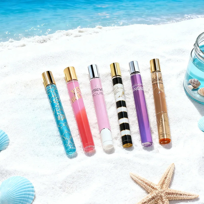 6-Piece Travel Set, Women's Eau De Parfuma Spray, Long Lasting Fragrance, 6 Different Flavor, Perfect For Holiday Gifts, Dating, Daily Life, Parties, 1.18 Fl Oz/bottle