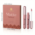 VISION 6pcs Matte Nude Liquid Lipstick Set - Long-Lasting And Pigmented Shades, Lip Gloss Bundle Gift Collection for Girls/Women
