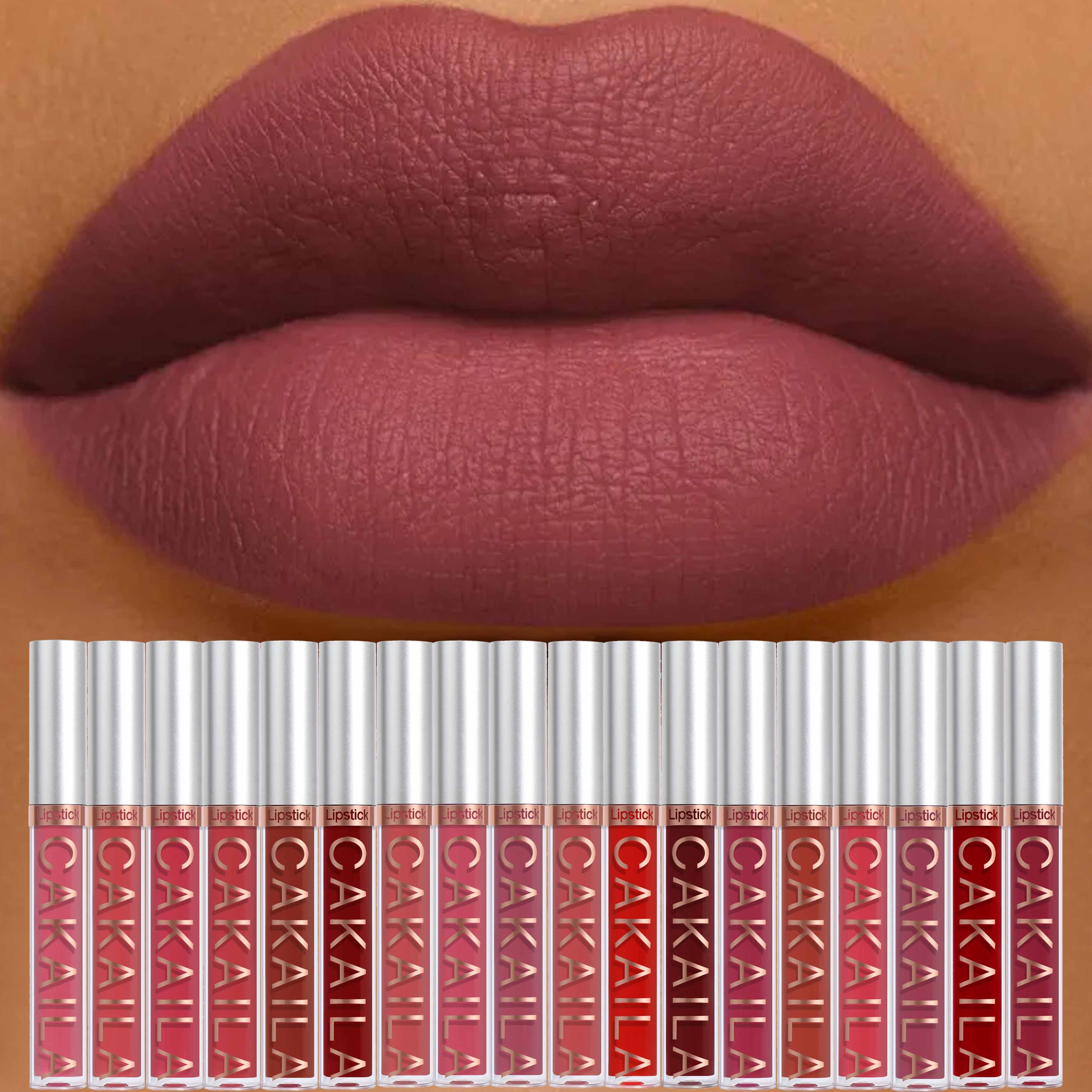 18pcs Long Wear Matte Liquid Lipstick with Smooth And Creamy Texture, Smudge Proof Finish, Moisturizing And Comfortable Wear for All Day Use, Perfect Valentine's Day Gift, Ideal Gift for Women