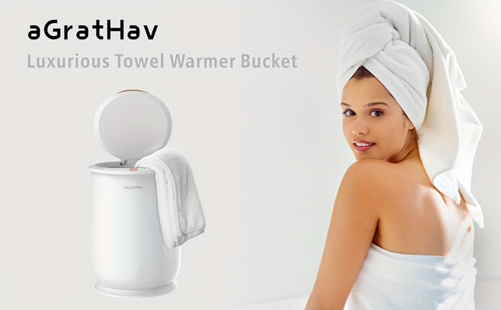 Towel Warmers Ultra Large Capacity Bucket Style for Bathroom ETL FCC Certified Fits Up to Two 40"x70" Towels, Blankets, Bathrobes with Auto Shut Off
