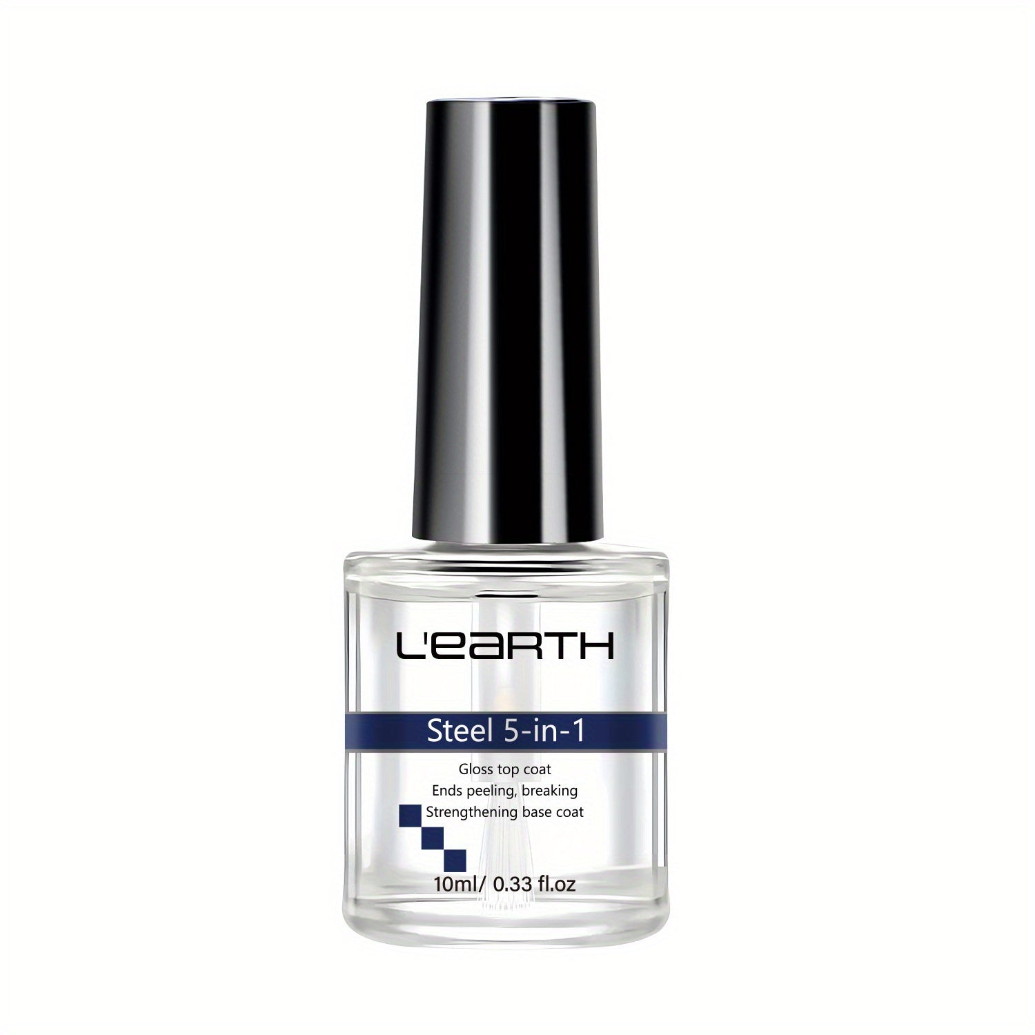 5-in-1 Nail Care Set - Formaldehyde-Free Gloss Top Coat, Strengthening Base Coat, Nail Hardener, Cuticle Oil, and Nail Polish Remover for Strong, Long-Lasting Manicure