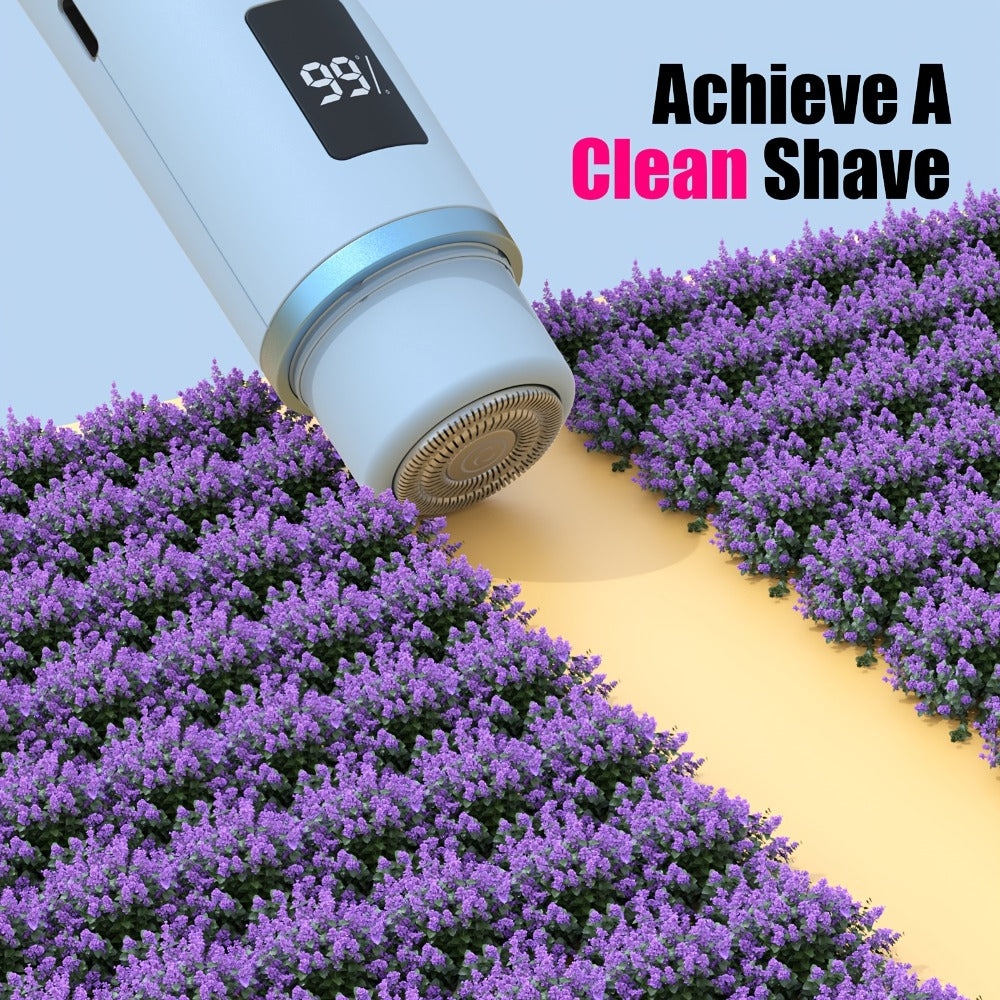 Brand New Upgraded Version with a Built-In Battery Display, Women'S Bikini Trimmer, Bikini Shaver, Dual-Head 2-In-1 Electric Shaver for Women (Suitable for Any Body Part), for Both Wet And Dry Use, Specifically for The Bikini Area