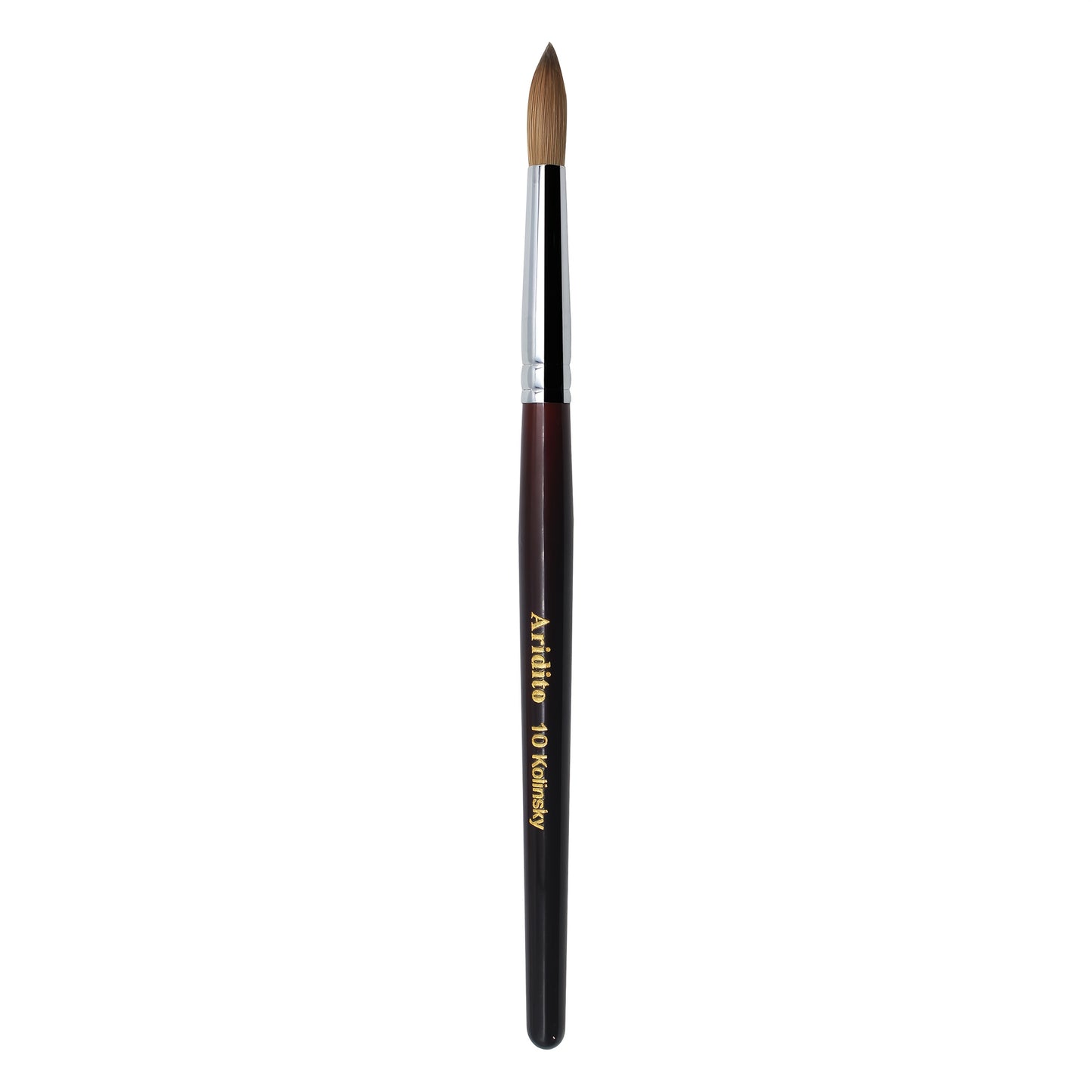 Kolinsky Acrylic Nail Brush Round Head Red Wine Wooden Handle Professional Brush for Acrylic Extension Nail Art Sculpting Manicure Salon Home Use Sizes #8 #10 #12 #14 #16 #18