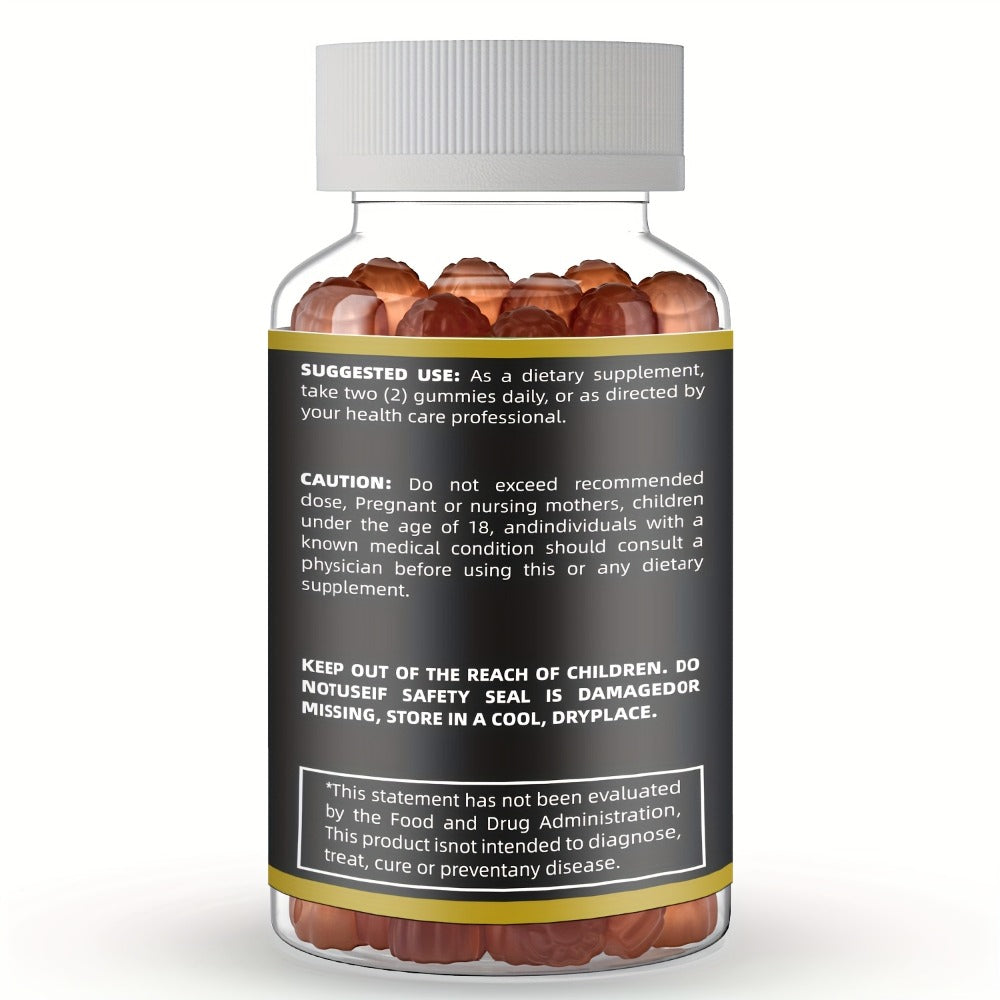2 Month Supply, Sea Moss Gummies Black Seed Oil, Ashwagandha, Ginger, Shila Gummies with Elderberry, Chlorophyll, Turmeric, Bladderwrack, 60 Gummies Per Bottle