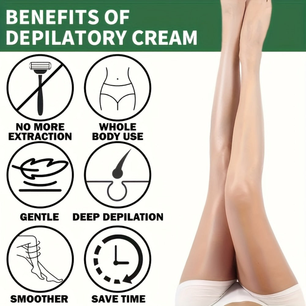 Use Once For, 3-Month Effectiveness, 100g Coconut Hair Removal Cream, Instant Hair Removal, Non Irritating To The Light Beige, Smooth And Residue Free Semi Permanent, Used For Hair Removal On The Face, Lips, Armpits, Legs Arms And Private Areas