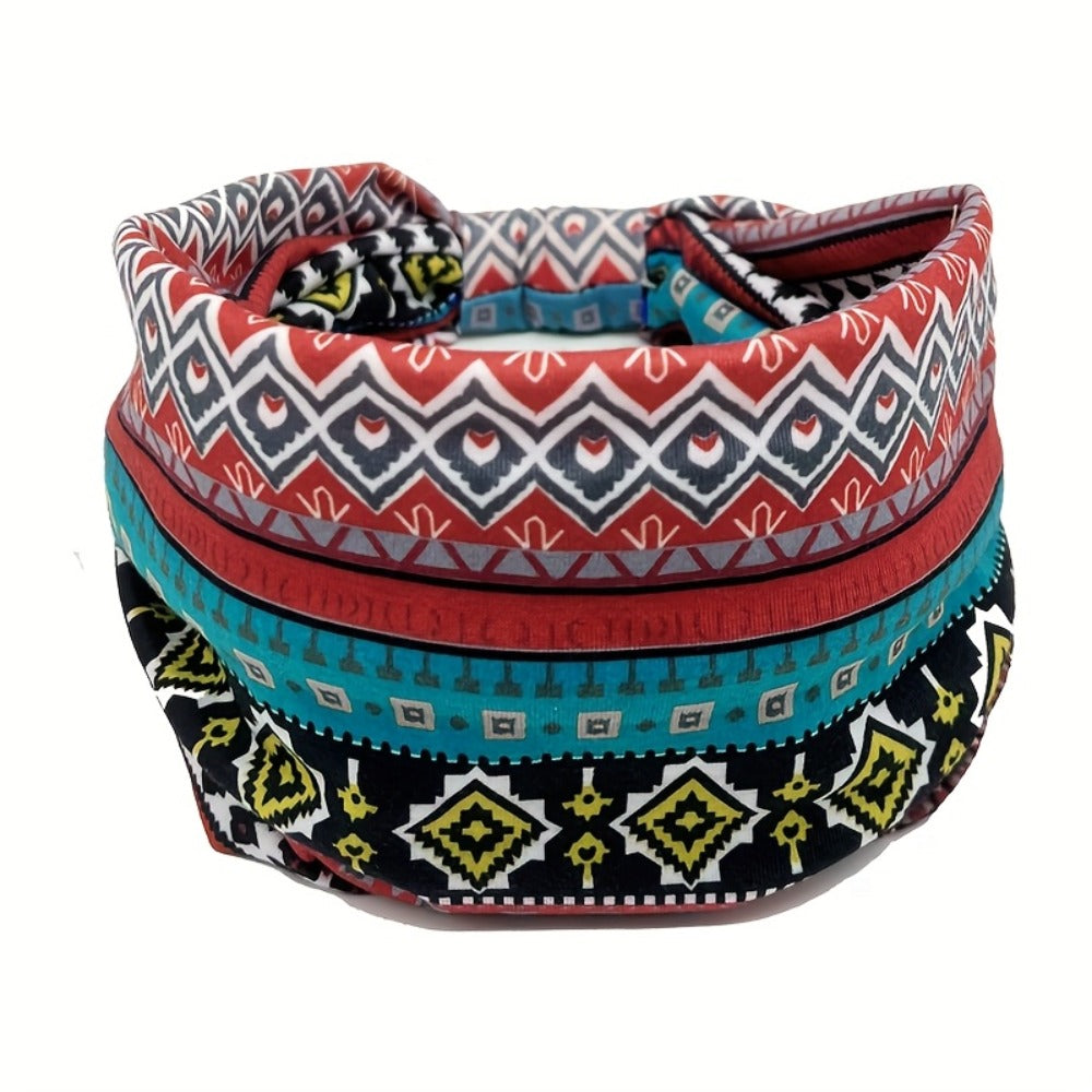 Headbands for Women 8 Pack Wide Floral Turban Head Bands Non-Slip Elastic Boho Hair Wrap for Sports Yoga Running Workout Sweatband Fashion Hair Accessories for Women Men Daily Use Gift Set