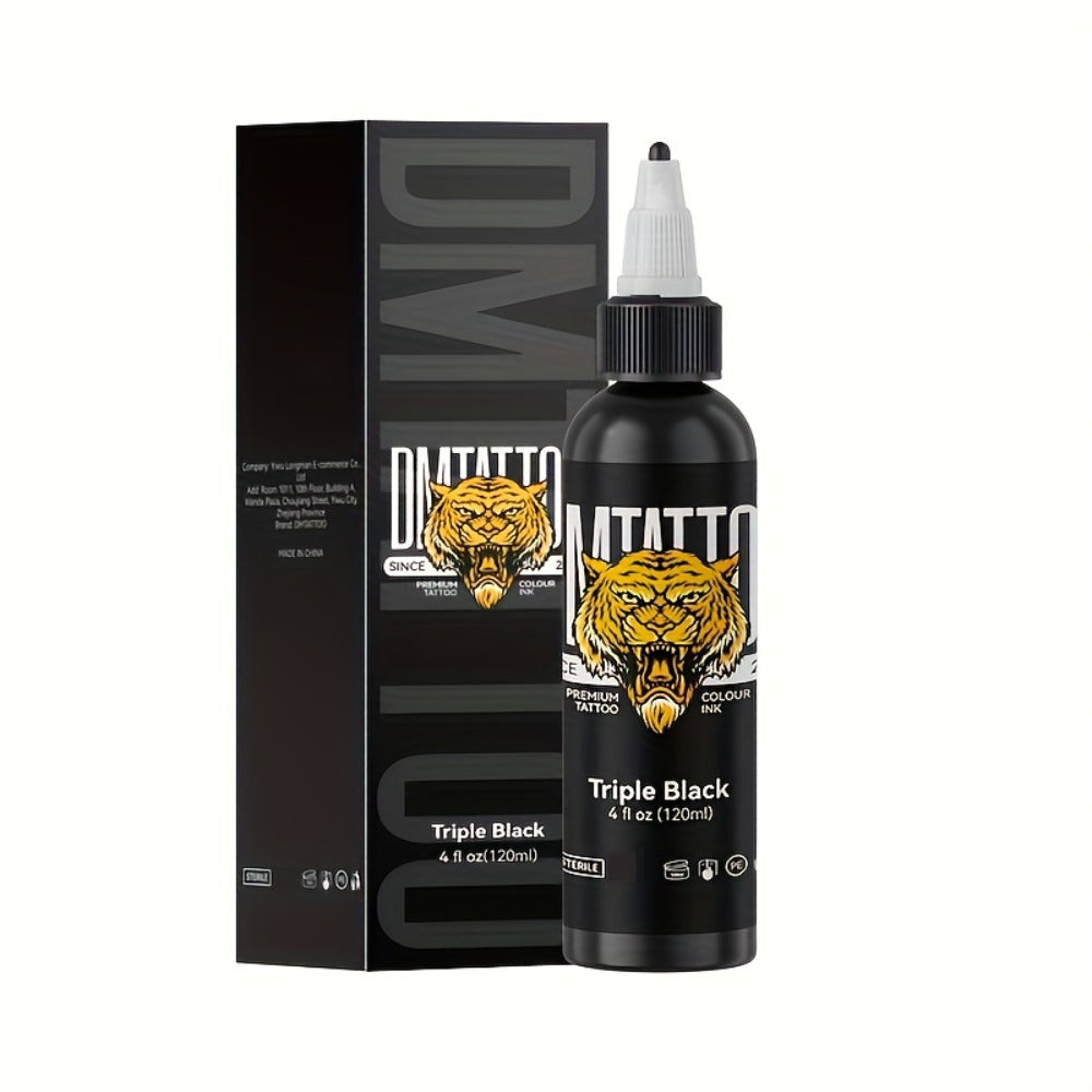 Tattoo Ink Solid Color 4.06oz Professional DM Advanced Formula Triple Black True Black Bright White Fire Red Royal Blue Canary Yellow Leaf Green Outline Ink