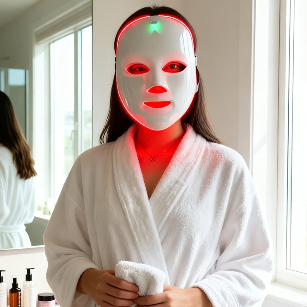 A 7-Color Facial Mask Machine, Portable Facial Care Device, Home Beauty Care Tool, USB Charging, Suitable As a Gift for Girlfriend And Valentine'S Day Gift