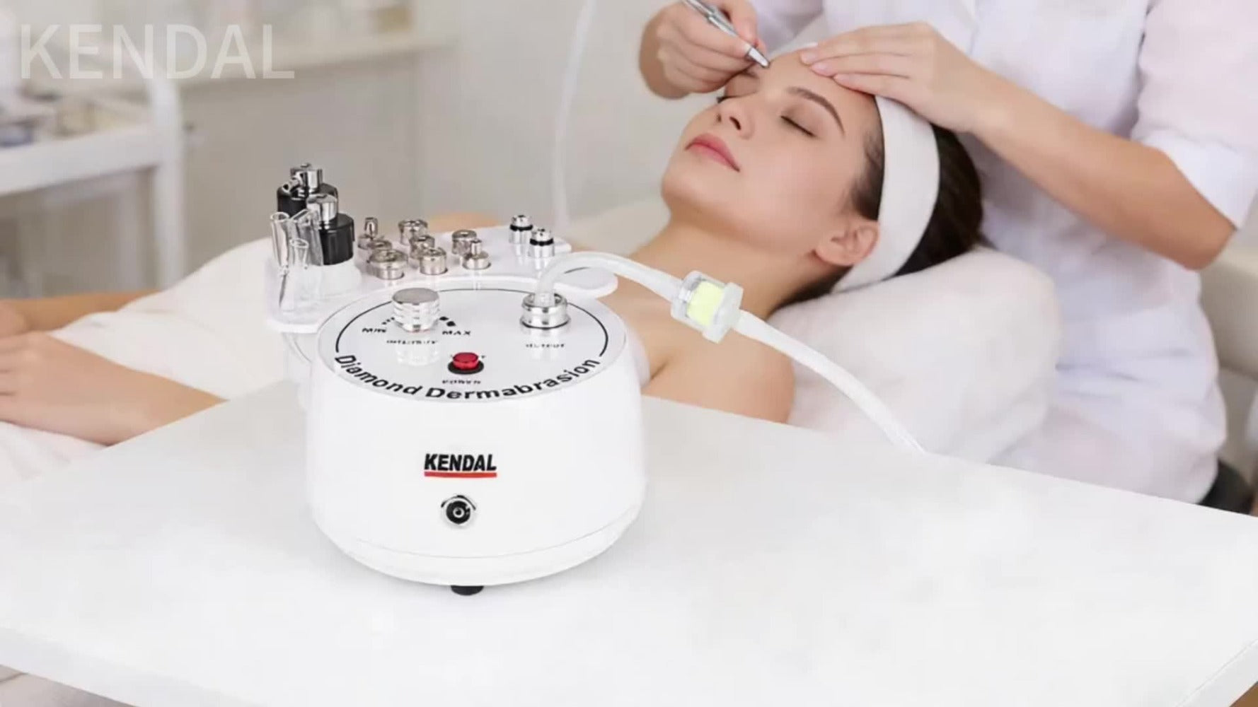 Kendal Microdermabrasion Machine Professional, 3in 1 Dermabrasion Machine, Facial Beauty Equipment for Dermabrasion, Vacuum & Spray Moisturisation, Esthetician Supplies. Christmas Gifts, Skin Care Gifts for Women
