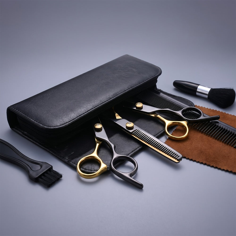13 PCS Hair Cutting Scissors Kit, Professional Barber Shears Set With Hair Scissors Thinning Shears, Hair Cutting Shears Hair Cut Blending Salon Scissor For Men Women