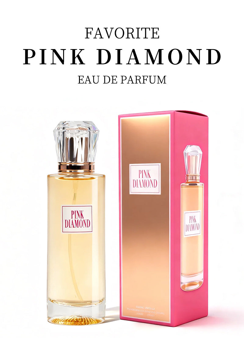 3.4oz PINK DIAMOND Lady's Eau De Parfuma Spray - Long-Lasting - with Aldehyde, Lily, Orange Flavor, Perfect for Daily Wear and Special Occasions