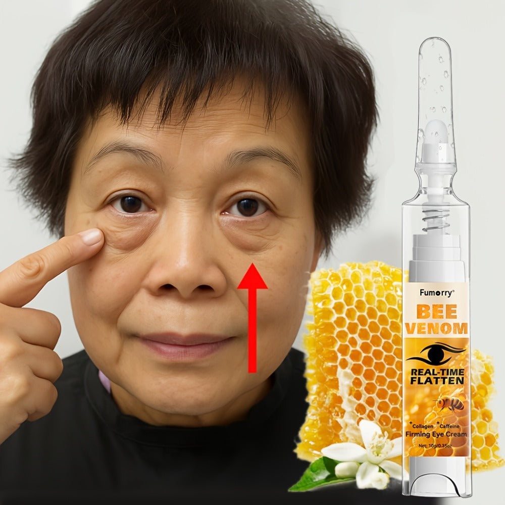 Eye Cream with Bee Venom Caffeine & Collagen Firming Eye Gel for Under-Eye Bags Dark Circles Puffiness Tightening Lifting Anti-Wrinkle Hypoallergenic All Skin Types Daily Skincare
