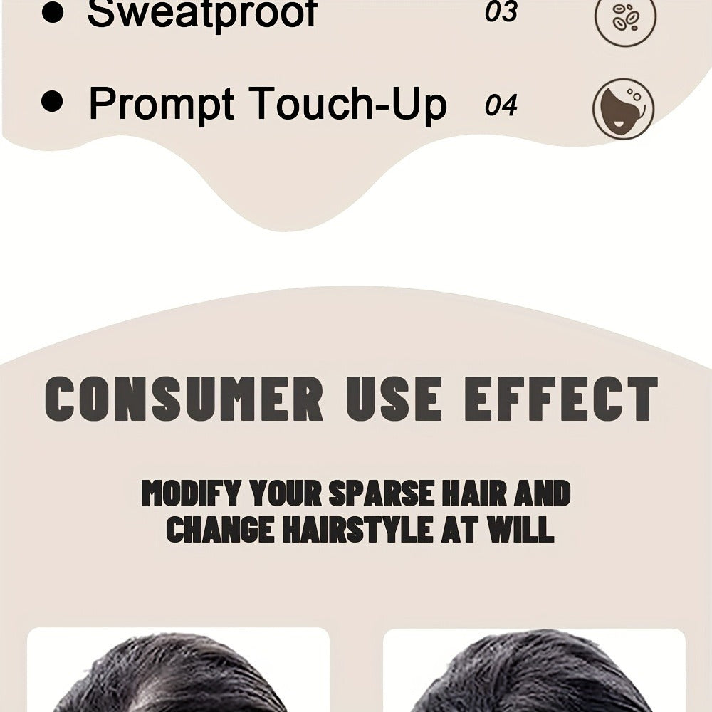 Hair Building Fibers 2-in-1 Kit 15g - 1-Second Adsorption Natural Invisible Thinning Hair Concealer | Covers Gray | For Men & Women | 4 Shades