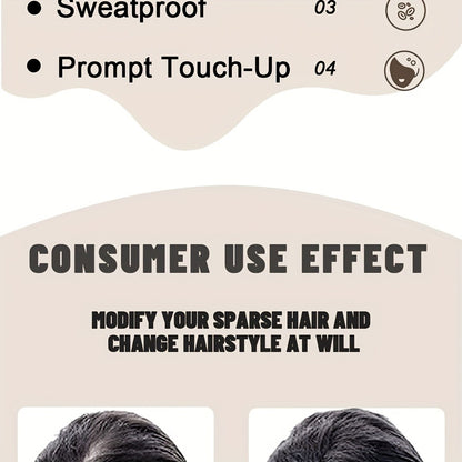 Hair Building Fibers 2-in-1 Kit 15g - 1-Second Adsorption Natural Invisible Thinning Hair Concealer | Covers Gray | For Men & Women | 4 Shades