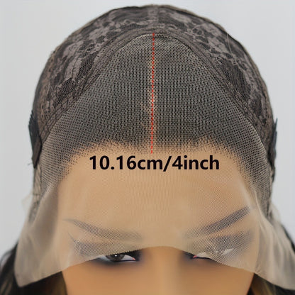 13x4 Lace Front Wig Synthetic Loose Curly Wave Glueless Pre Plucked Heat Resistant for Women Natural Hairline Daily Party 22 24 32 34 Inch Color 1B