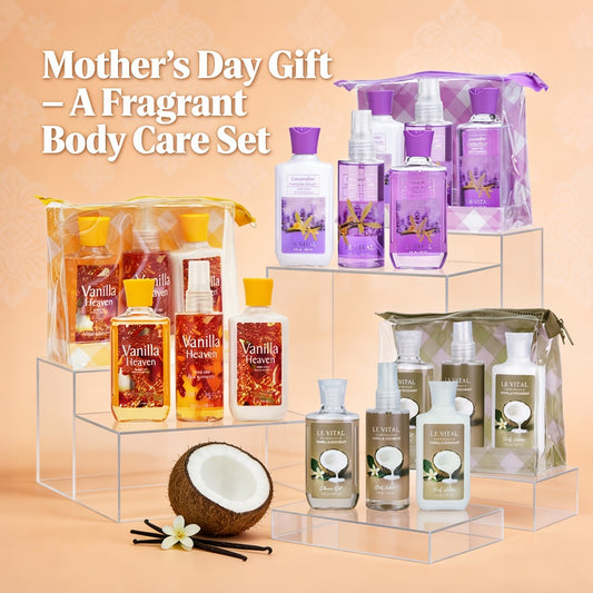 Bath and Body Care Gift Set for Women Includes Body Lotion Shower Gel Fragrance Mist Glycerin Moisturizing Nourishing Peppermint Eucalyptus Scent Holiday Gift for Wife Girlfriend