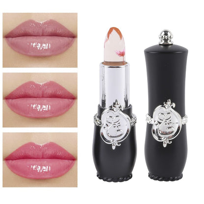 Flower Jelly Lipstick Set 6pcs Color Changing Lip Balm Thermostat Moisturizing Long Lasting Peach Flavor Lip Care Gift for Women