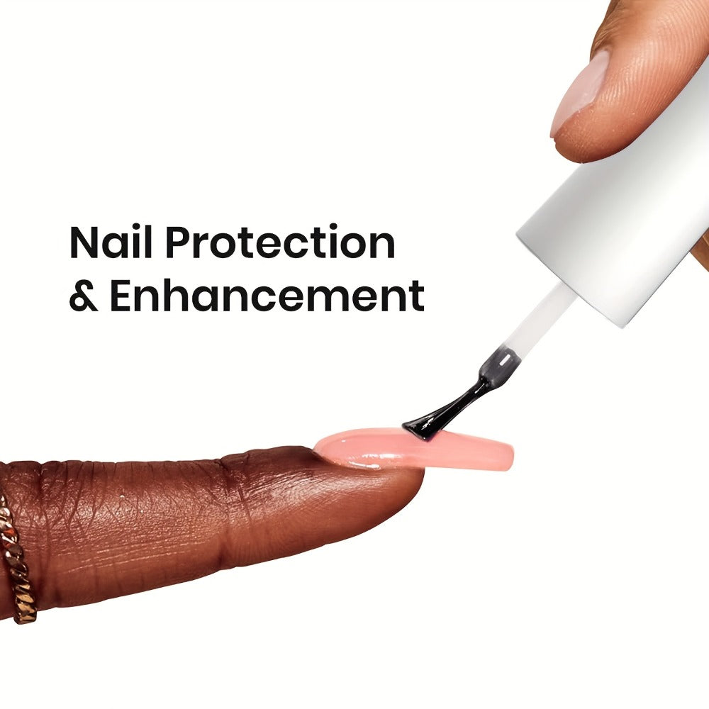 5in 1 Builder Gel Nail Kit: Clear Nail Builder Gel with Primer 0.51oz Builder Nail Gel for Nail Strengthening Gel with Nail Brush And Nail Repair Nail Extension Gel Kit Beginner Set for Home DIY
