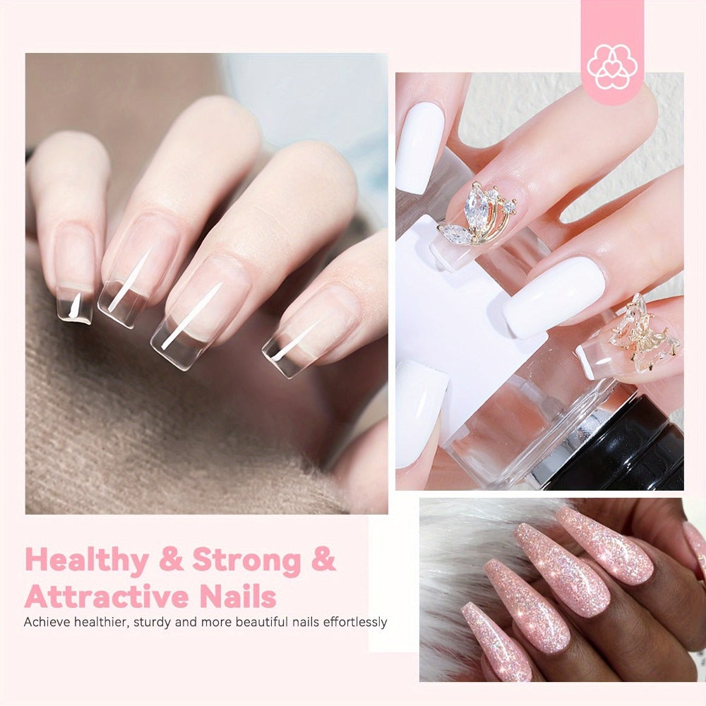 SAVILAND Clear Dip Powder Nail Kit Starter: 60G 2.1Oz Dip Powder for Nails with Dipping Powder Liquid Set Including Dip Base, Activator, And Top Coat. A Professional Dip Nail Kit Ideal for Repairing French Manicures And Nail Art.